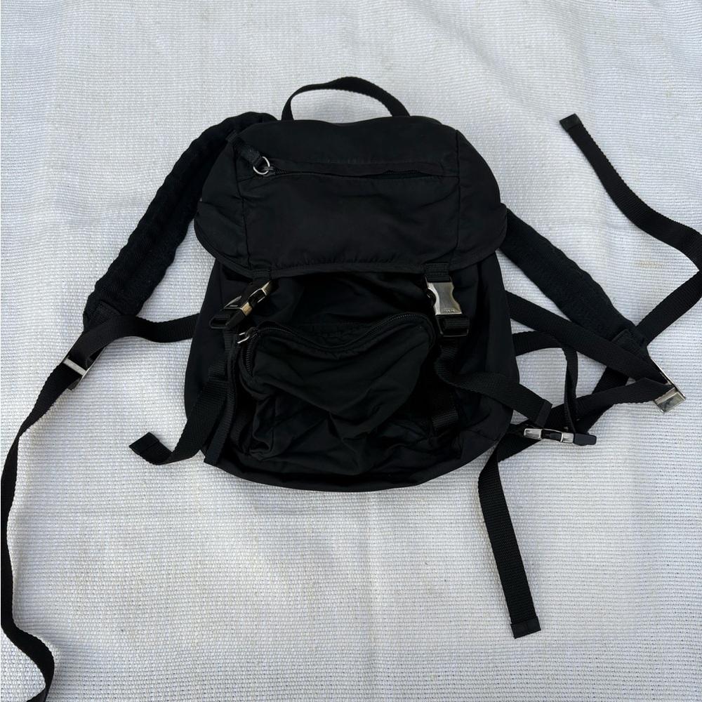 Prada Black Nylon Backpack